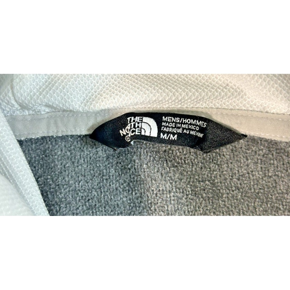 North Face Mens Pullover Hoodie Medium Bold Half Dome White Logo front and back - Picture 7 of 11